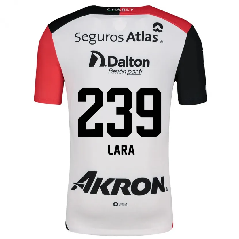 Danxen Herren Guadalupe Lara #239 Weiß Rot Schwarz Auswärtstrikot Trikot 2024/25 T-Shirt