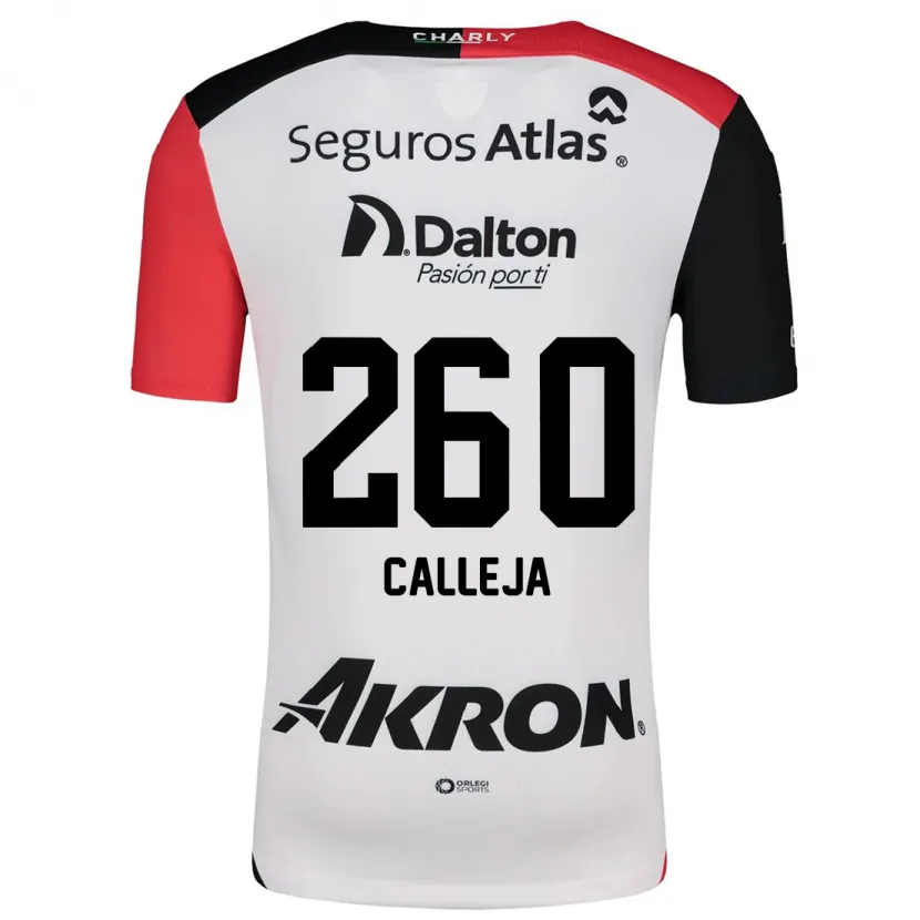 Danxen Herren Diego Calleja #260 Weiß Rot Schwarz Auswärtstrikot Trikot 2024/25 T-Shirt