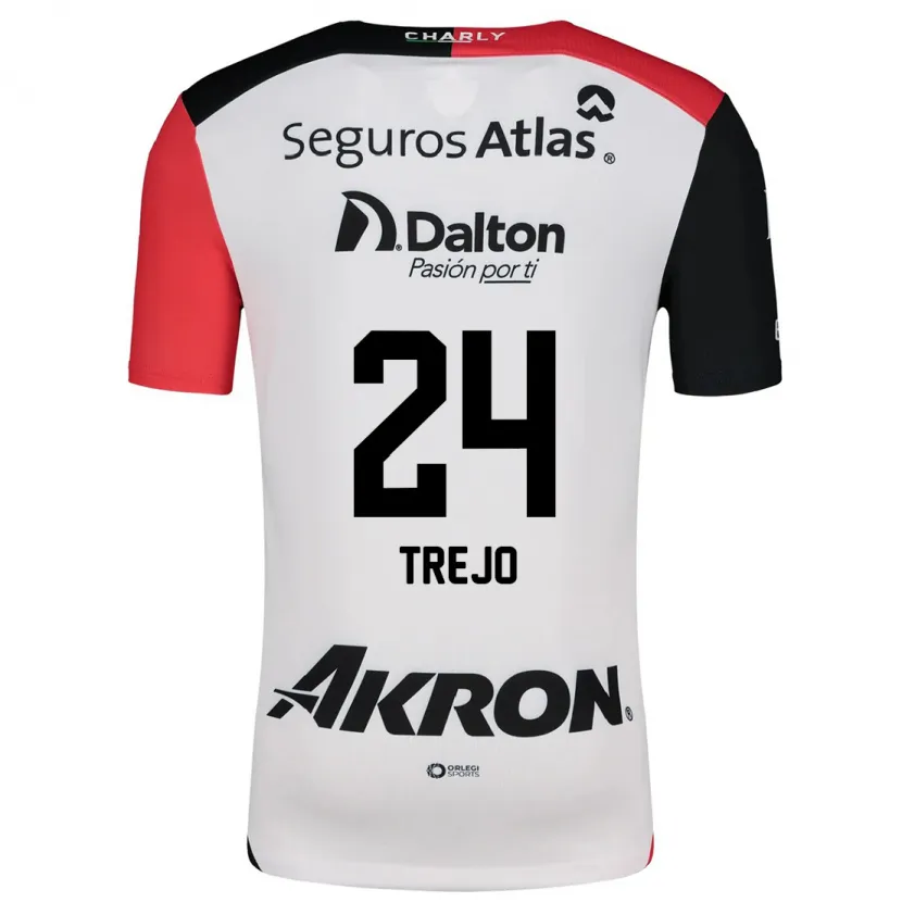 Danxen Herren Christopher Trejo #24 Weiß Rot Schwarz Auswärtstrikot Trikot 2024/25 T-Shirt