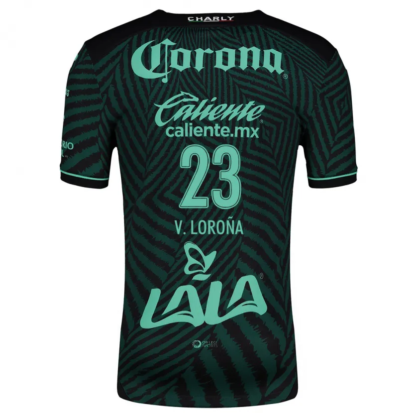 Danxen Herren Vladímir Loroña #23 Schwarz Grün Auswärtstrikot Trikot 2024/25 T-Shirt