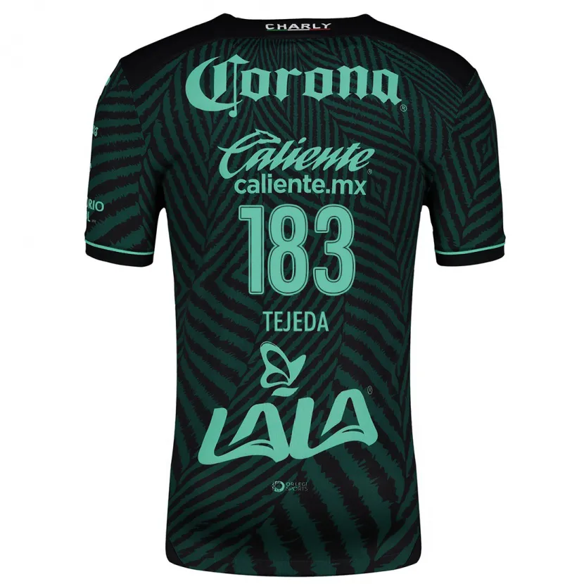 Danxen Herren Juan Tejeda #183 Schwarz Grün Auswärtstrikot Trikot 2024/25 T-Shirt
