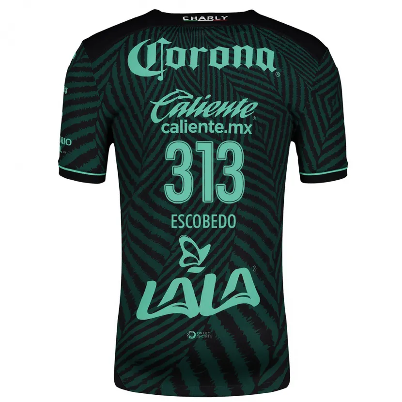 Danxen Herren Rodrigo Escobedo #313 Schwarz Grün Auswärtstrikot Trikot 2024/25 T-Shirt