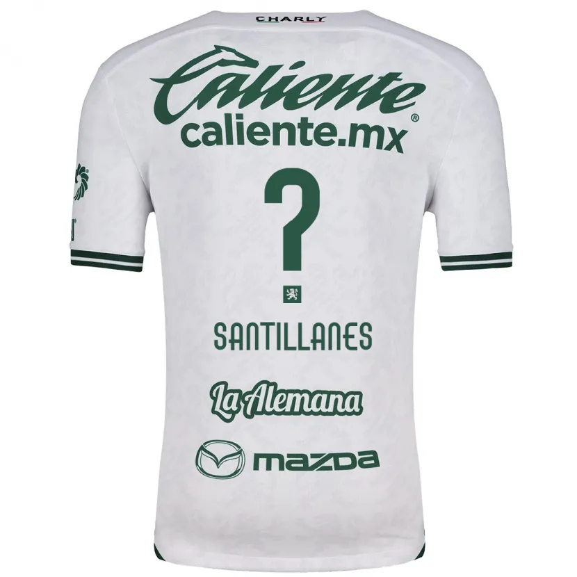 Danxen Herren Antonio Santillanes #0 Weiß Grün Auswärtstrikot Trikot 2024/25 T-Shirt