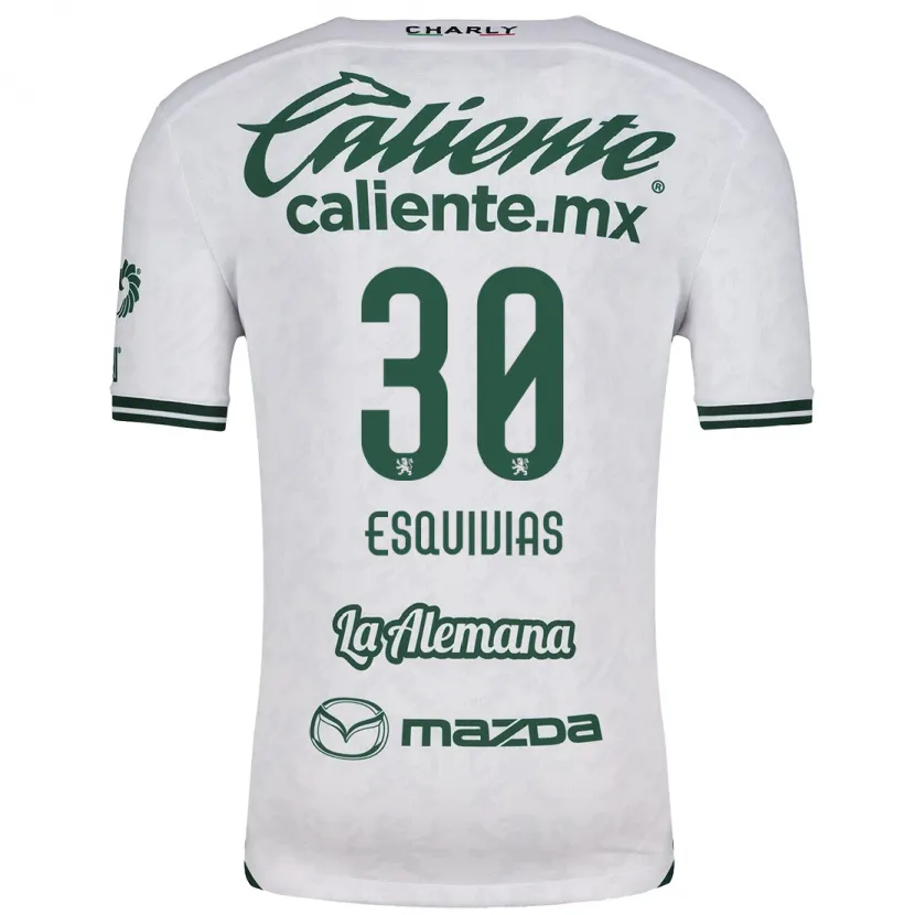 Danxen Herren Isabela Esquivias #30 Weiß Grün Auswärtstrikot Trikot 2024/25 T-Shirt