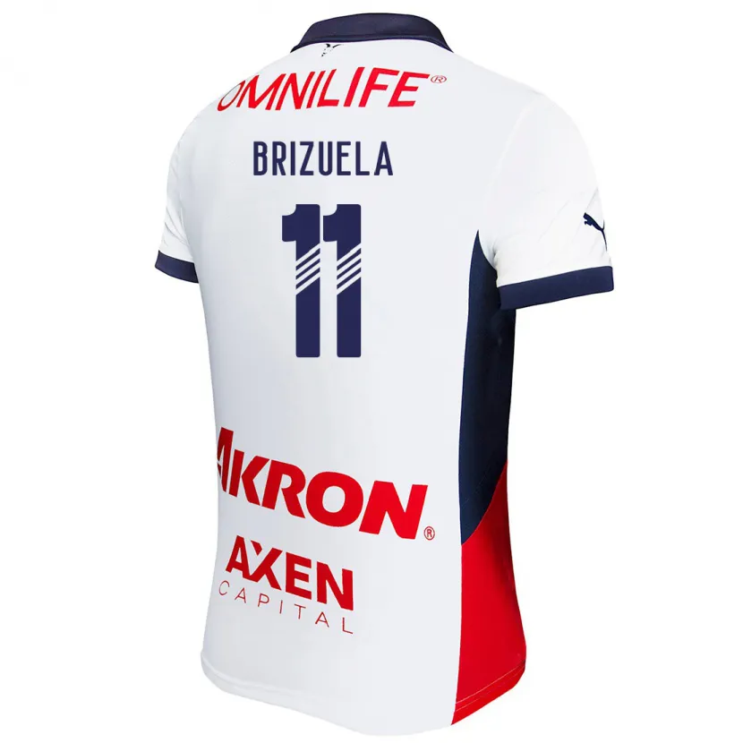 Danxen Herren Isaác Brizuela #11 Weiß Rot Blau Auswärtstrikot Trikot 2024/25 T-Shirt