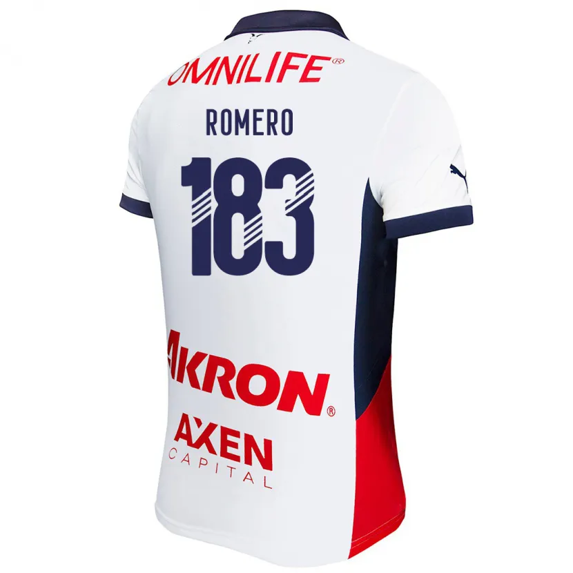 Danxen Herren Javen Romero #183 Weiß Rot Blau Auswärtstrikot Trikot 2024/25 T-Shirt