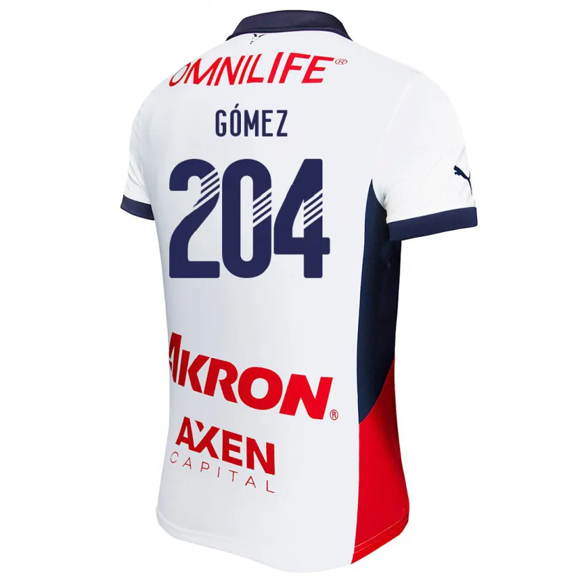 Danxen Herren Luis Gómez #204 Weiß Rot Blau Auswärtstrikot Trikot 2024/25 T-Shirt