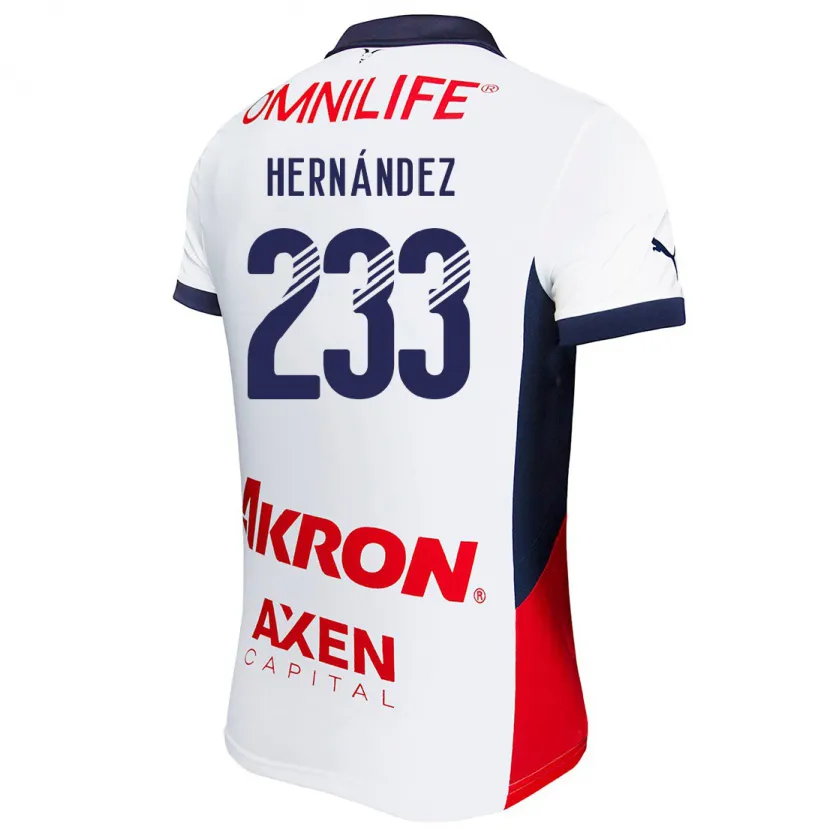Danxen Herren Zinedine Hernández #233 Weiß Rot Blau Auswärtstrikot Trikot 2024/25 T-Shirt