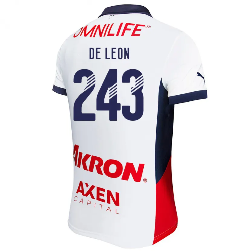 Danxen Herren Jared De León #243 Weiß Rot Blau Auswärtstrikot Trikot 2024/25 T-Shirt