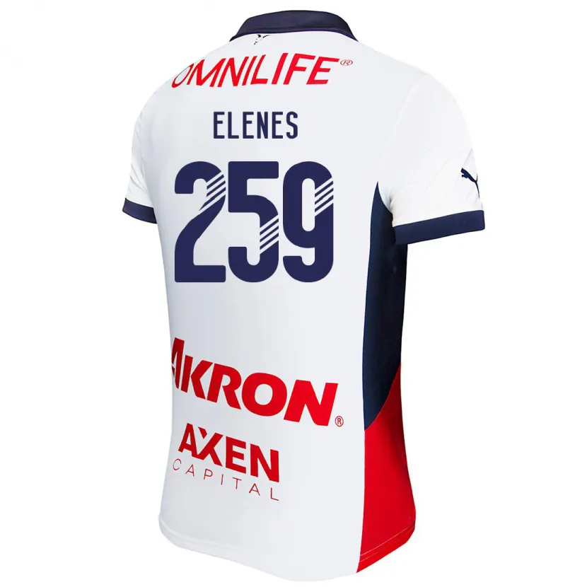 Danxen Herren José Elenes #259 Weiß Rot Blau Auswärtstrikot Trikot 2024/25 T-Shirt