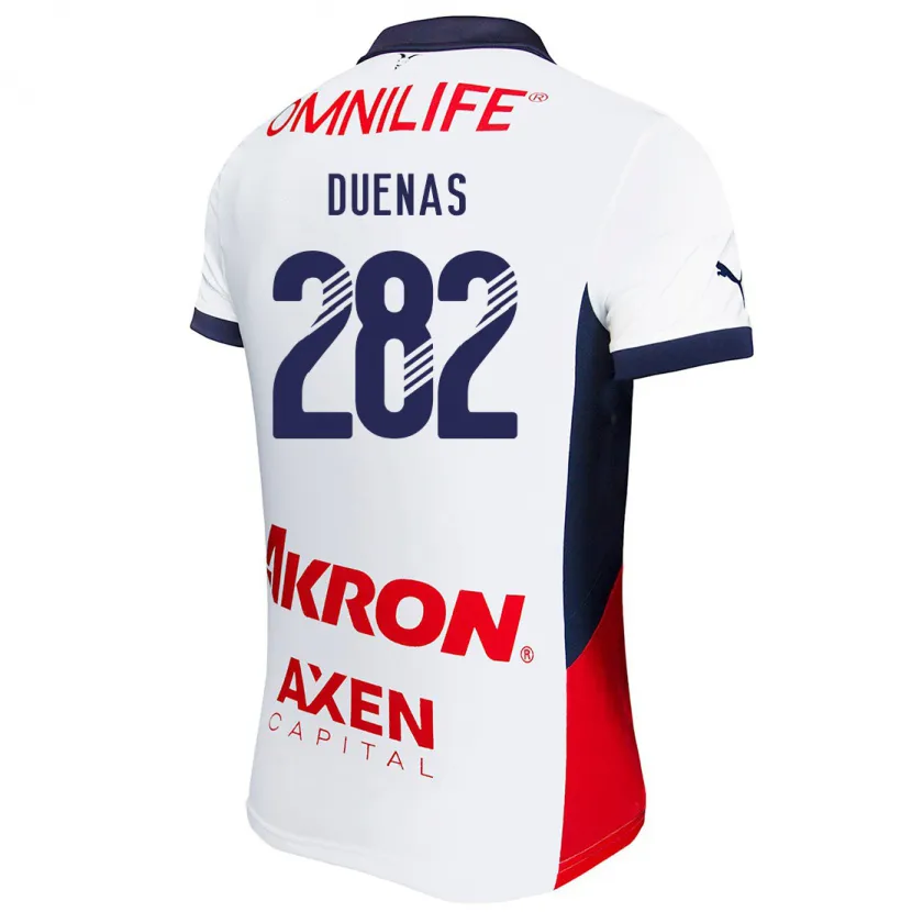 Danxen Herren Omar Dueñas #282 Weiß Rot Blau Auswärtstrikot Trikot 2024/25 T-Shirt