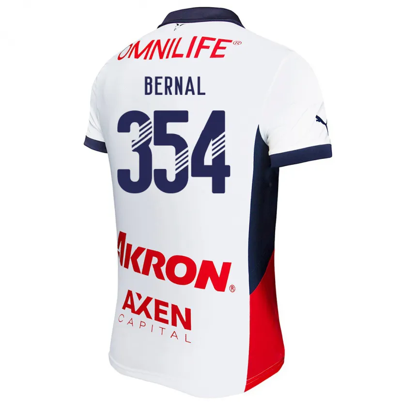 Danxen Herren Carlos Bernal #354 Weiß Rot Blau Auswärtstrikot Trikot 2024/25 T-Shirt