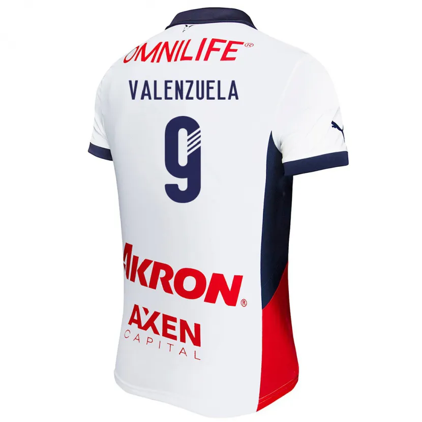 Danxen Herren Gabriela Valenzuela #9 Weiß Rot Blau Auswärtstrikot Trikot 2024/25 T-Shirt