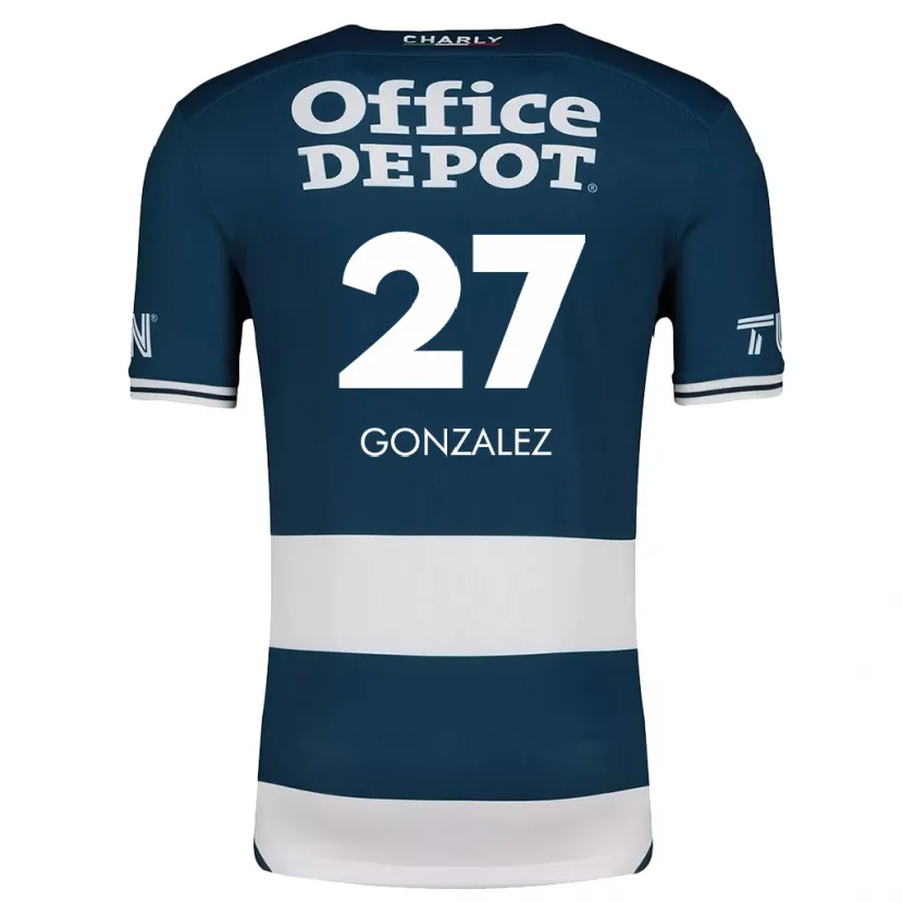 Danxen Damen Owen González #27 Blau Weiss Heimtrikot Trikot 2024/25 T-Shirt