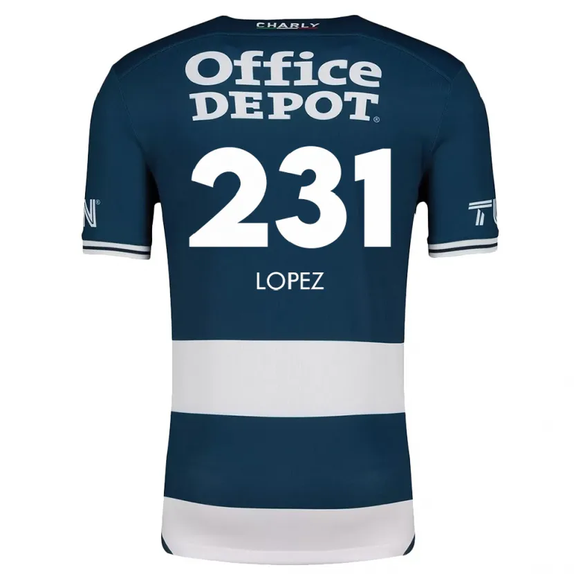 Danxen Damen Víctor López #231 Blau Weiss Heimtrikot Trikot 2024/25 T-Shirt