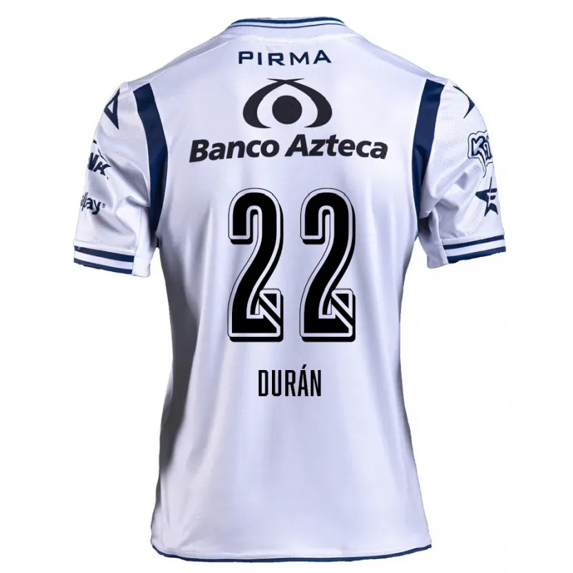 Danxen Damen Rafael Durán #22 Weiß Marineblau Heimtrikot Trikot 2024/25 T-Shirt