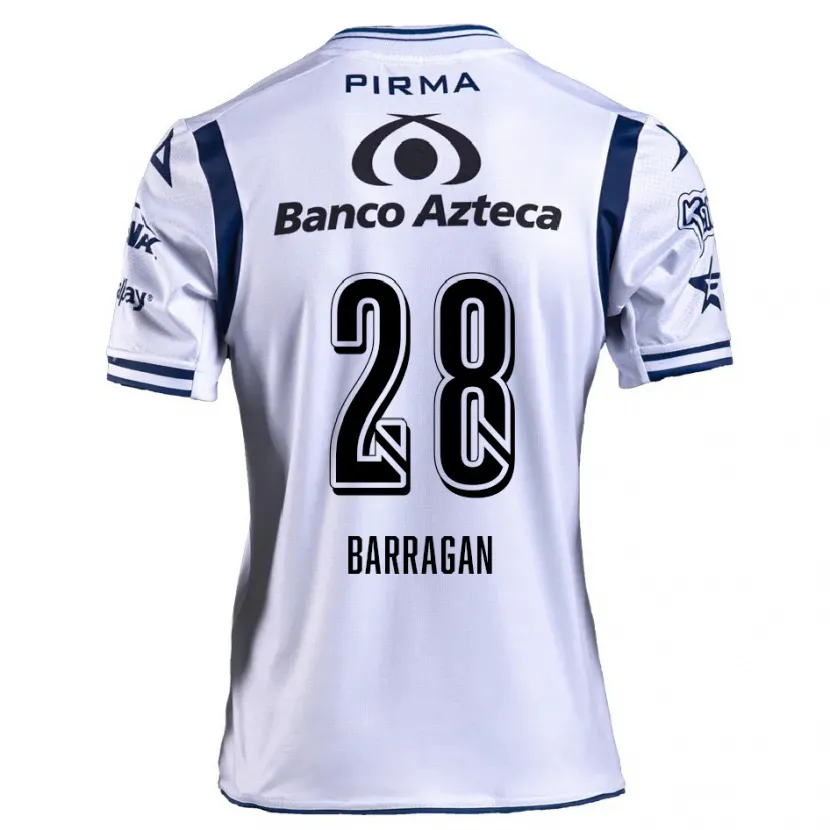 Danxen Damen Martín Barragán #28 Weiß Marineblau Heimtrikot Trikot 2024/25 T-Shirt