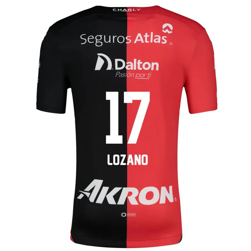 Danxen Damen José Lozano #17 Rot Schwarz Heimtrikot Trikot 2024/25 T-Shirt