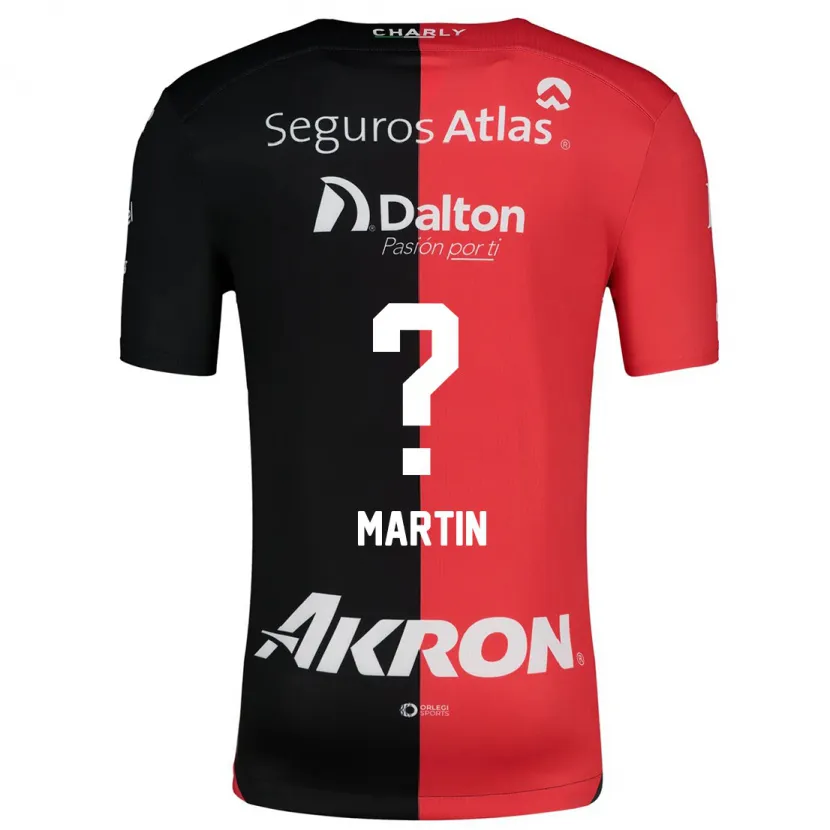 Danxen Damen Juan Martín #0 Rot Schwarz Heimtrikot Trikot 2024/25 T-Shirt