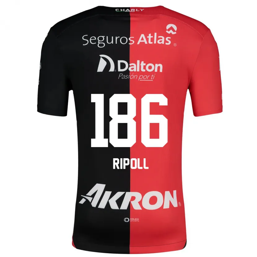 Danxen Damen Alonso Ripoll #186 Rot Schwarz Heimtrikot Trikot 2024/25 T-Shirt