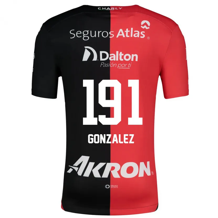 Danxen Damen Juan González #191 Rot Schwarz Heimtrikot Trikot 2024/25 T-Shirt