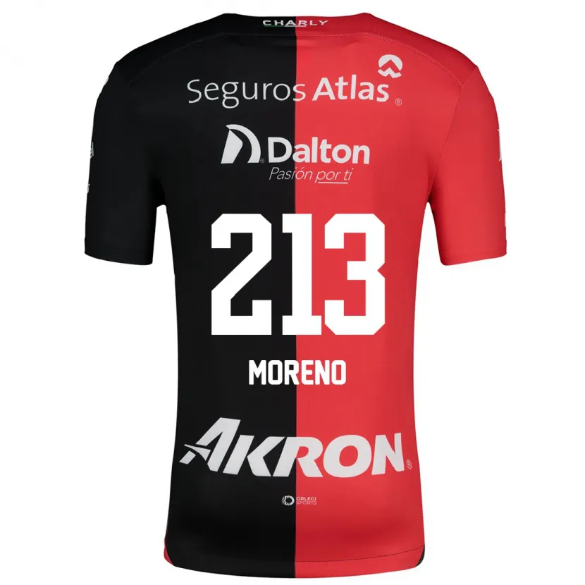 Danxen Damen Eduardo Moreno #213 Rot Schwarz Heimtrikot Trikot 2024/25 T-Shirt