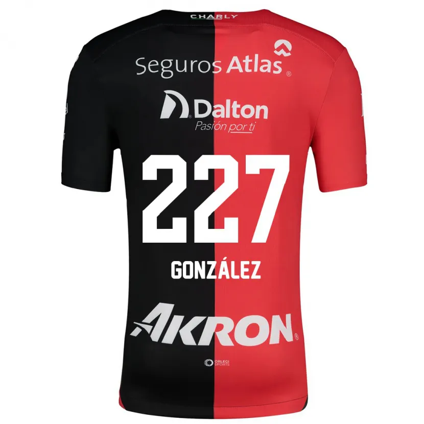 Danxen Damen Rodolfo González #227 Rot Schwarz Heimtrikot Trikot 2024/25 T-Shirt