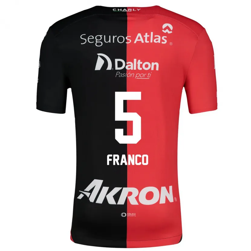 Danxen Damen Alejandra Franco #5 Rot Schwarz Heimtrikot Trikot 2024/25 T-Shirt
