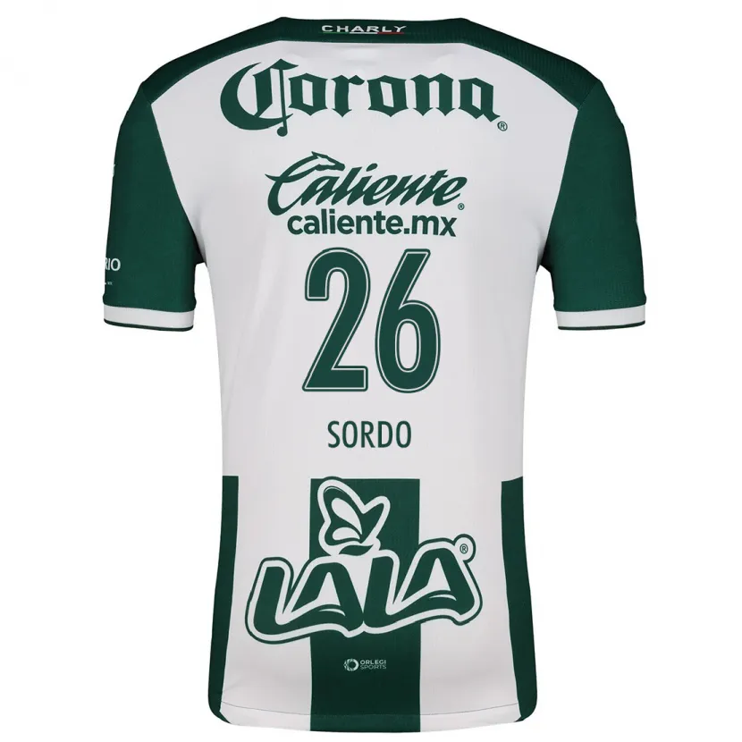 Danxen Damen Ramiro Sordo #26 Grün Weiß Heimtrikot Trikot 2024/25 T-Shirt