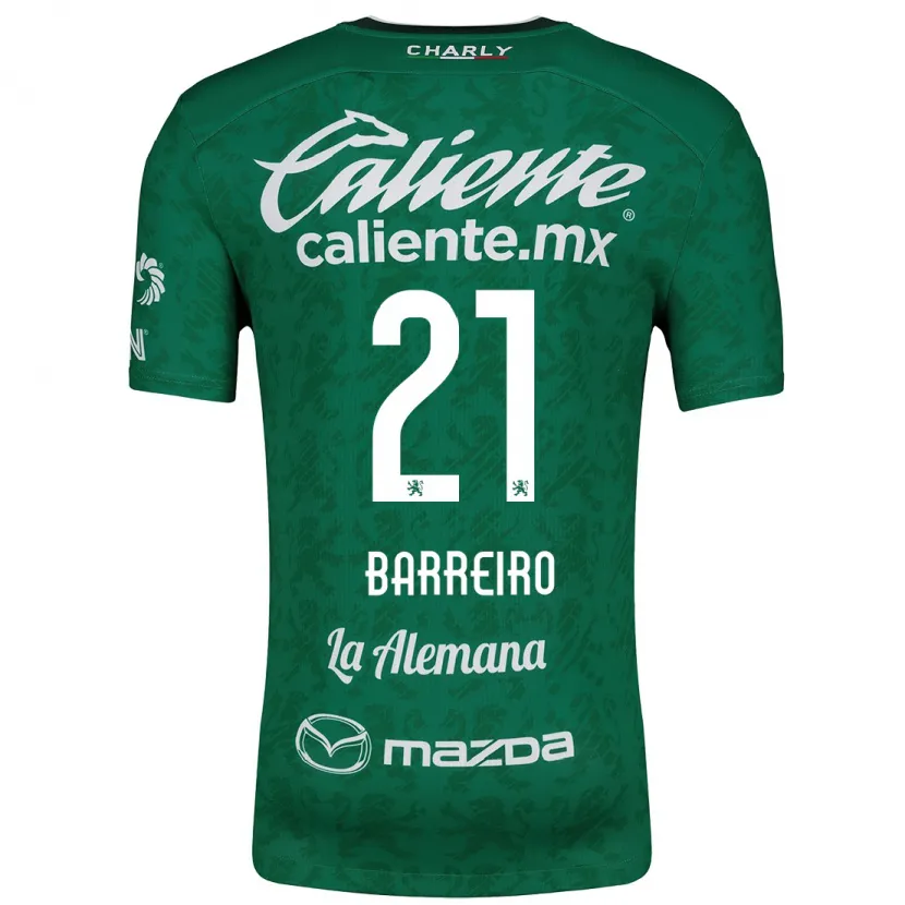Danxen Damen Stiven Barreiro #21 Grün Weiß Heimtrikot Trikot 2024/25 T-Shirt