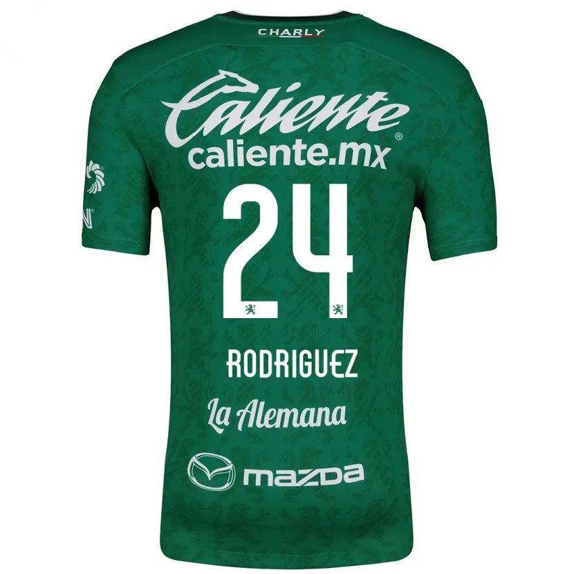 Danxen Damen Osvaldo Rodríguez #24 Grün Weiß Heimtrikot Trikot 2024/25 T-Shirt