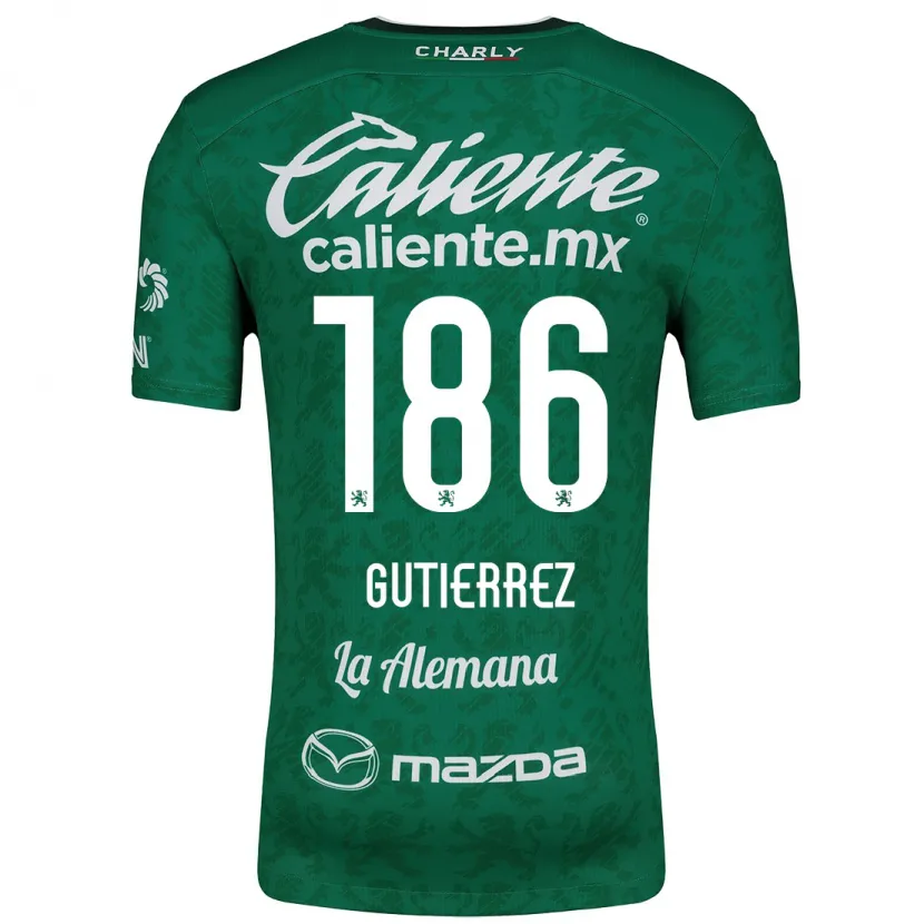 Danxen Damen Alan Gutiérrez #186 Grün Weiß Heimtrikot Trikot 2024/25 T-Shirt
