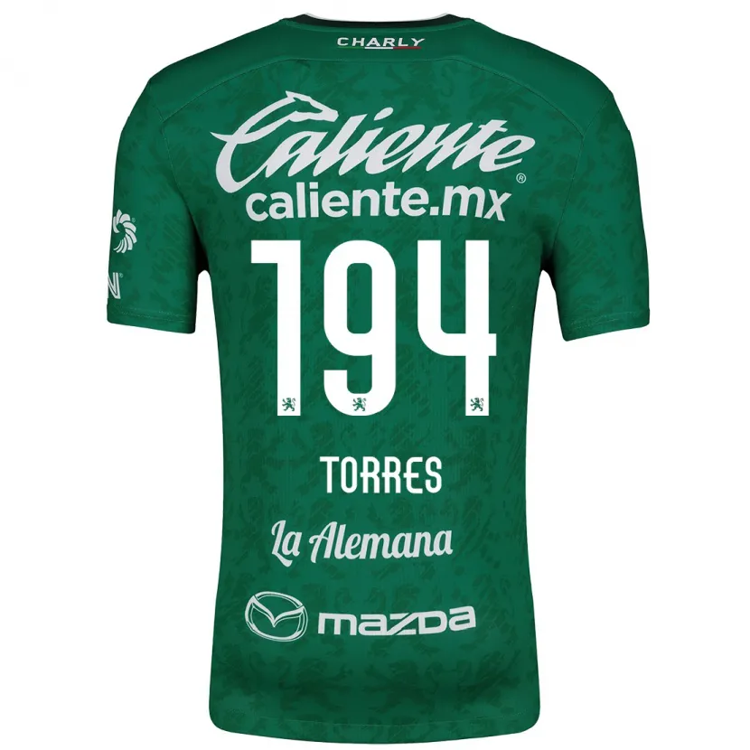 Danxen Damen Erick Torres #194 Grün Weiß Heimtrikot Trikot 2024/25 T-Shirt