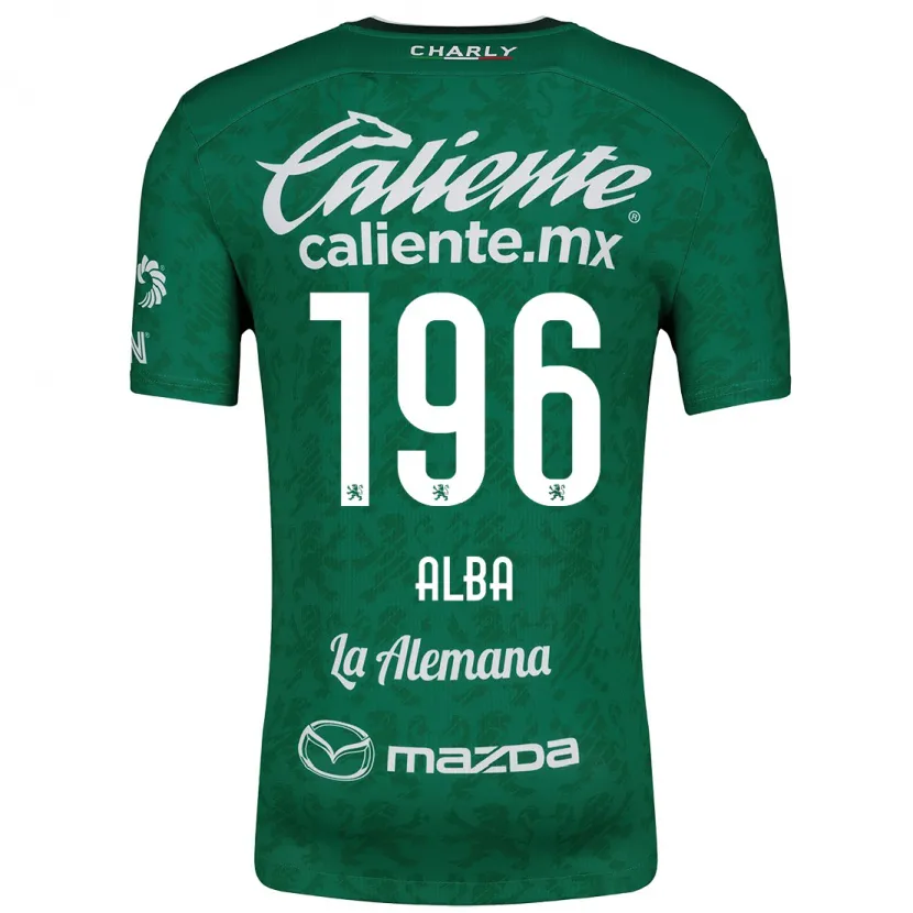 Danxen Damen Óscar Alba #196 Grün Weiß Heimtrikot Trikot 2024/25 T-Shirt
