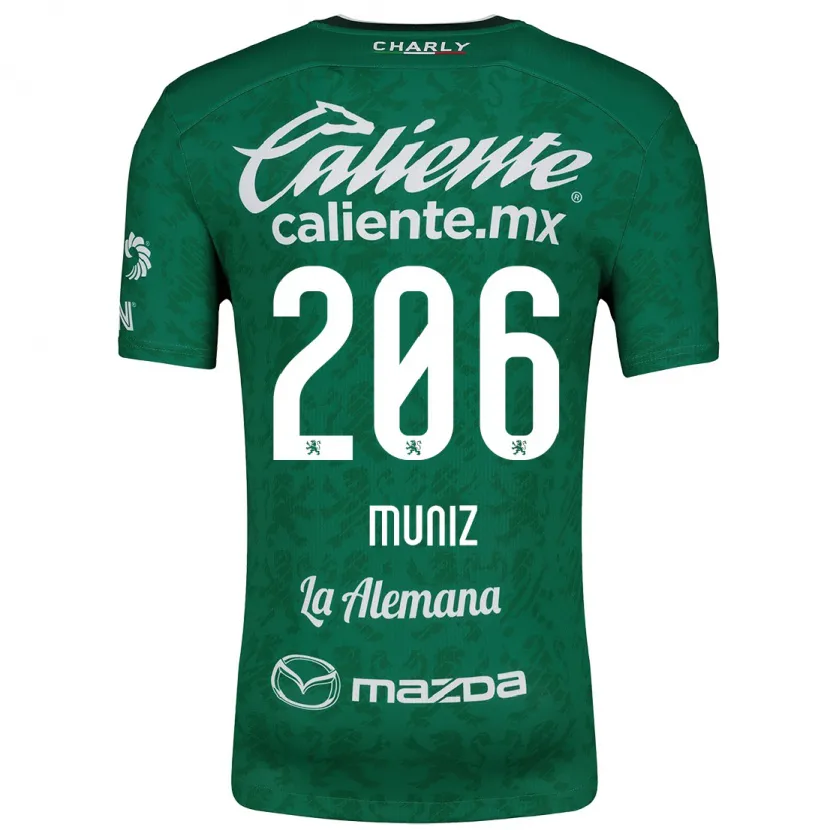 Danxen Damen Isaác Muñíz #206 Grün Weiß Heimtrikot Trikot 2024/25 T-Shirt