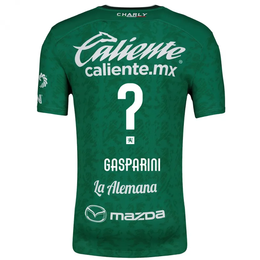 Danxen Damen Joaquín Gasparini #0 Grün Weiß Heimtrikot Trikot 2024/25 T-Shirt