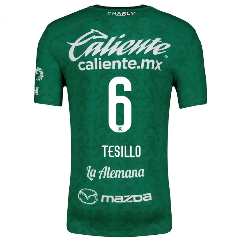 Danxen Damen William Tesillo #6 Grün Weiß Heimtrikot Trikot 2024/25 T-Shirt