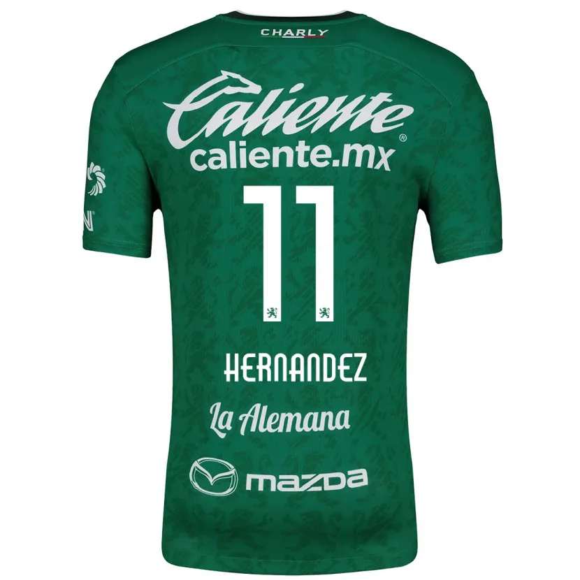 Danxen Damen Elías Hernández #11 Grün Weiß Heimtrikot Trikot 2024/25 T-Shirt