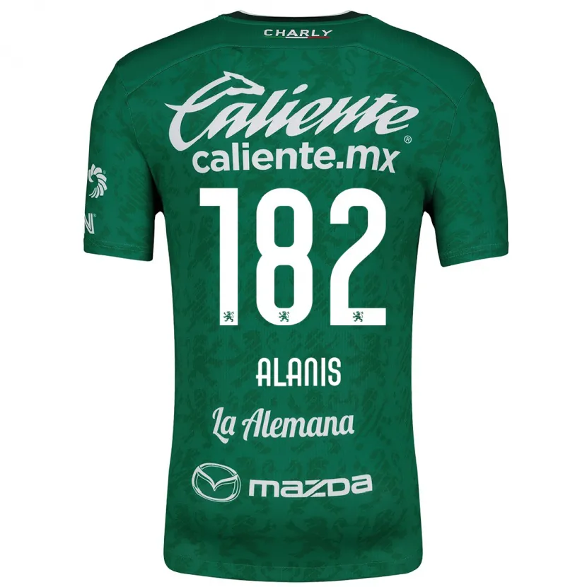 Danxen Damen Alejandro Alanís #182 Grün Weiß Heimtrikot Trikot 2024/25 T-Shirt