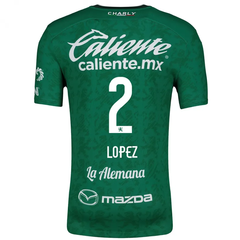 Danxen Damen Vanessa López #2 Grün Weiß Heimtrikot Trikot 2024/25 T-Shirt