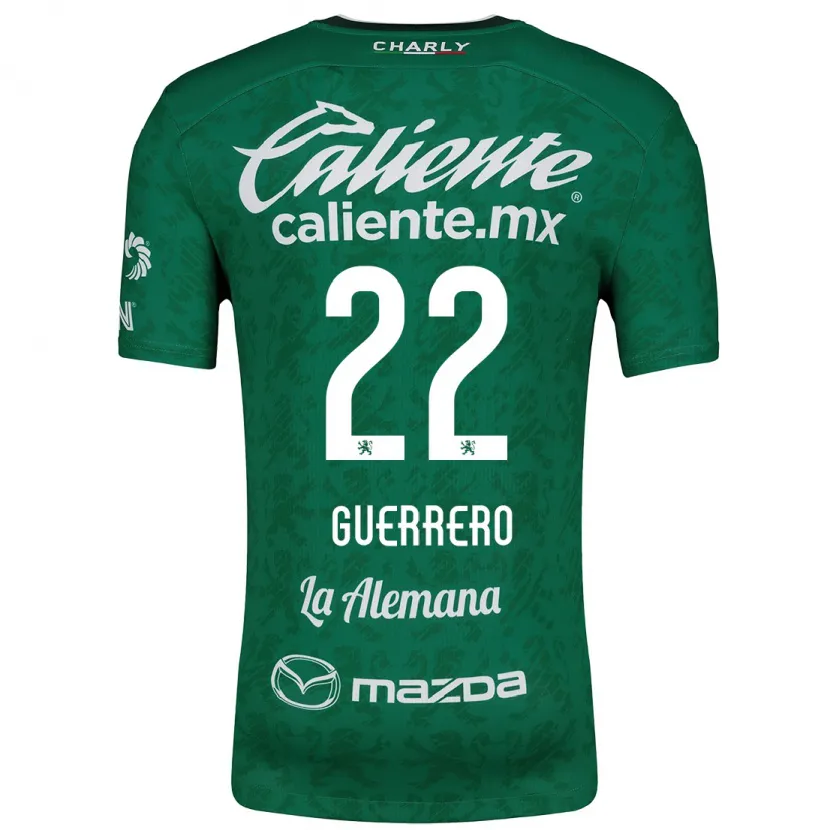 Danxen Damen África Guerrero #22 Grün Weiß Heimtrikot Trikot 2024/25 T-Shirt