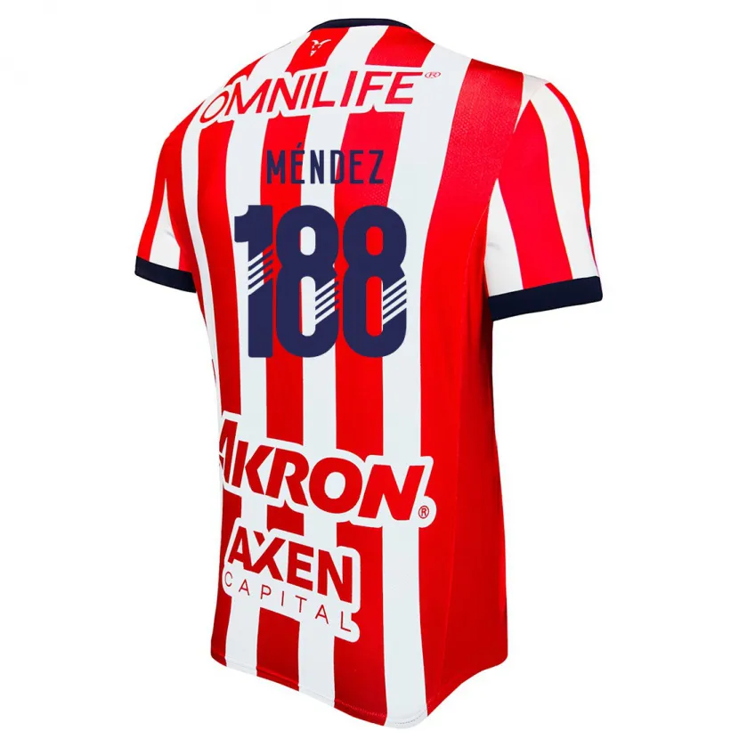 Danxen Damen Francisco Méndez #188 Rot Weiß Blau Heimtrikot Trikot 2024/25 T-Shirt