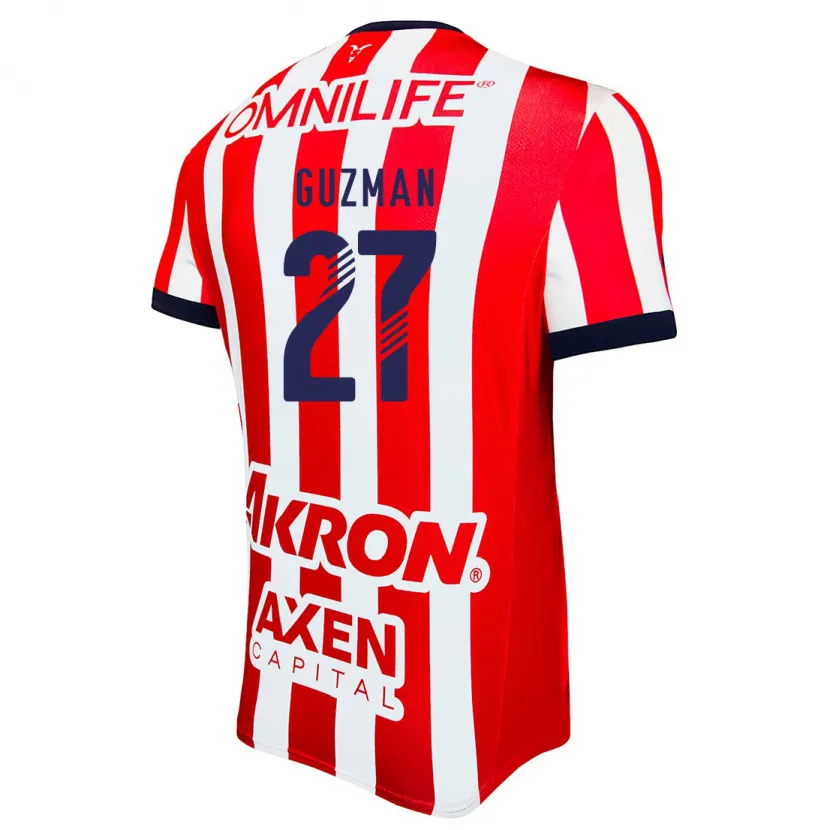 Danxen Damen Kinberly Guzmán #27 Rot Weiß Blau Heimtrikot Trikot 2024/25 T-Shirt
