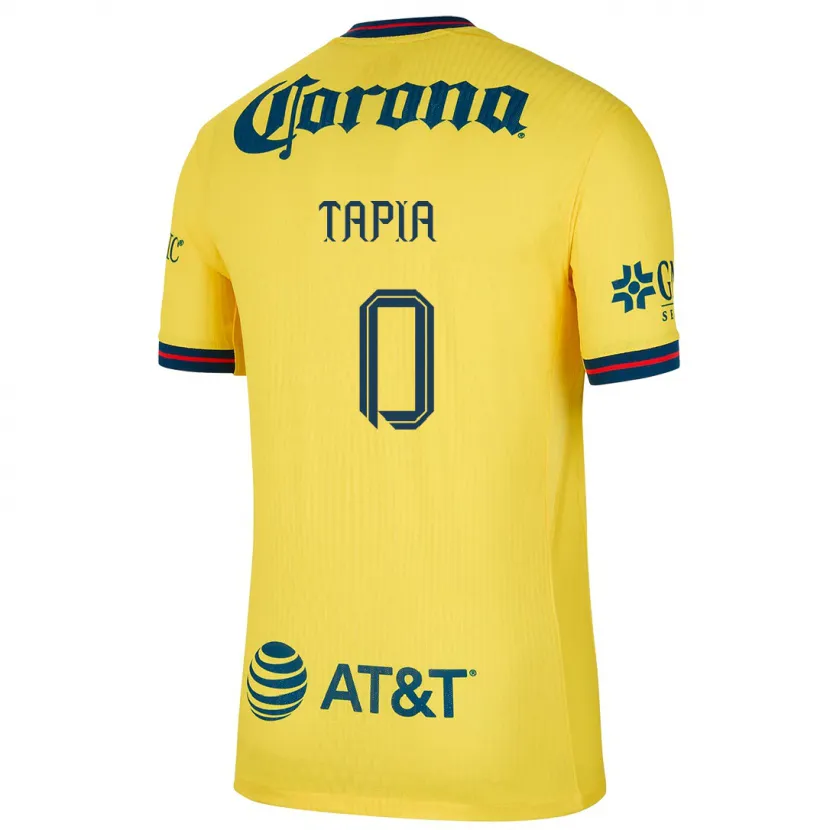 Danxen Damen Leonardo Tapia #0 Gelb Blau Heimtrikot Trikot 2024/25 T-Shirt