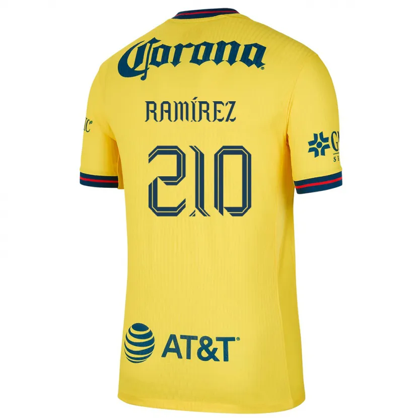 Danxen Damen Miguel Ramírez #210 Gelb Blau Heimtrikot Trikot 2024/25 T-Shirt