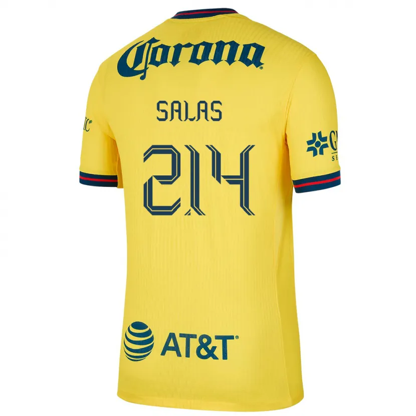 Danxen Damen Patricio Salas #214 Gelb Blau Heimtrikot Trikot 2024/25 T-Shirt
