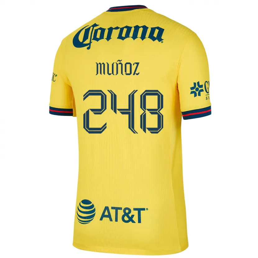 Danxen Damen Diego Muñoz #248 Gelb Blau Heimtrikot Trikot 2024/25 T-Shirt