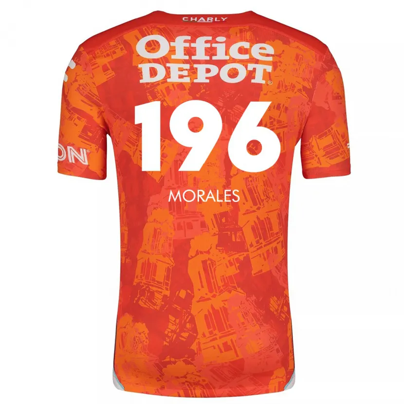 Danxen Damen Erik Morales #196 Orange Weiß Auswärtstrikot Trikot 2024/25 T-Shirt