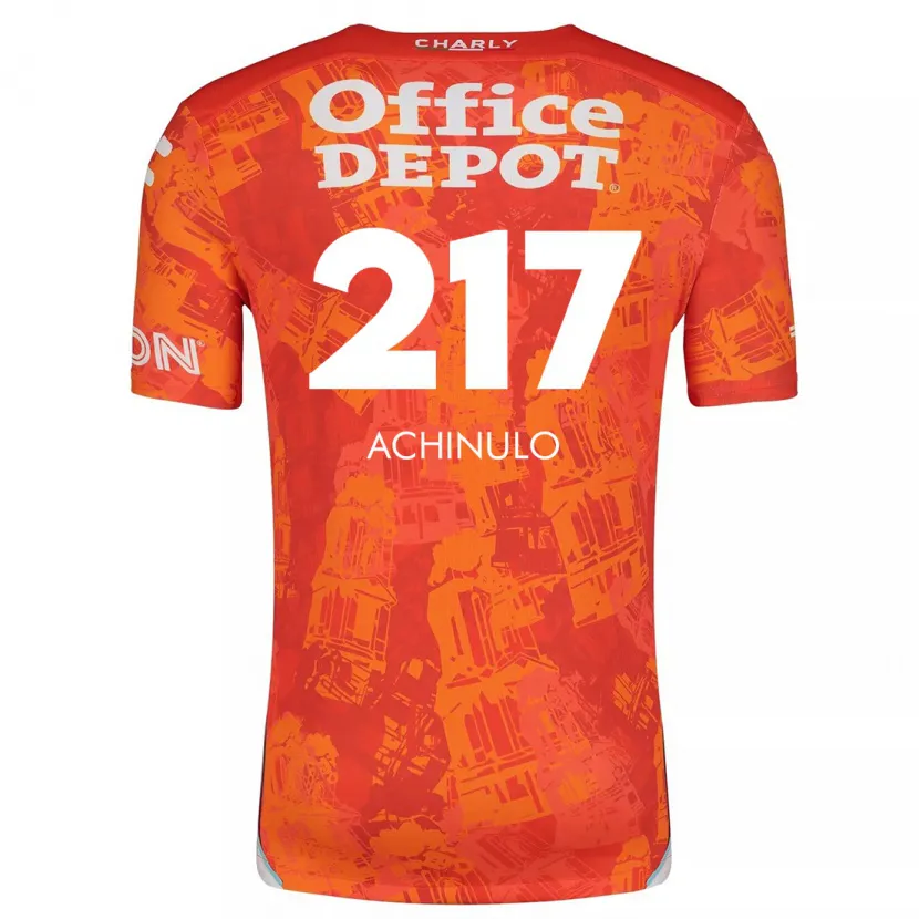 Danxen Damen Princewill Achinulo #217 Orange Weiß Auswärtstrikot Trikot 2024/25 T-Shirt