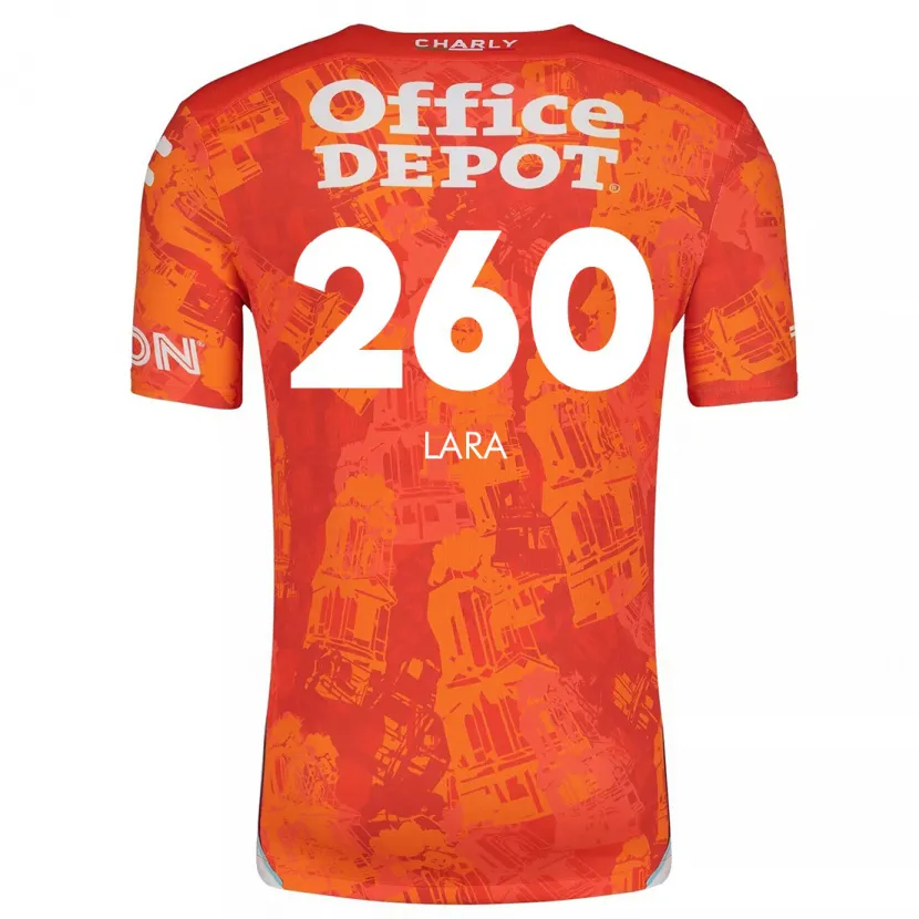 Danxen Damen Jesús Lara #260 Orange Weiß Auswärtstrikot Trikot 2024/25 T-Shirt